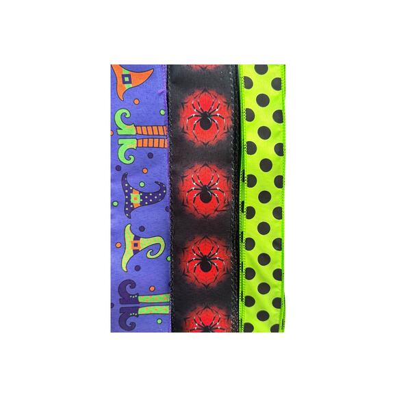 Halloween Witch Wreath Kit, Welcome My Pretties Sign & Ribbons, DIY Craft Bundle - Picture 8 of 8